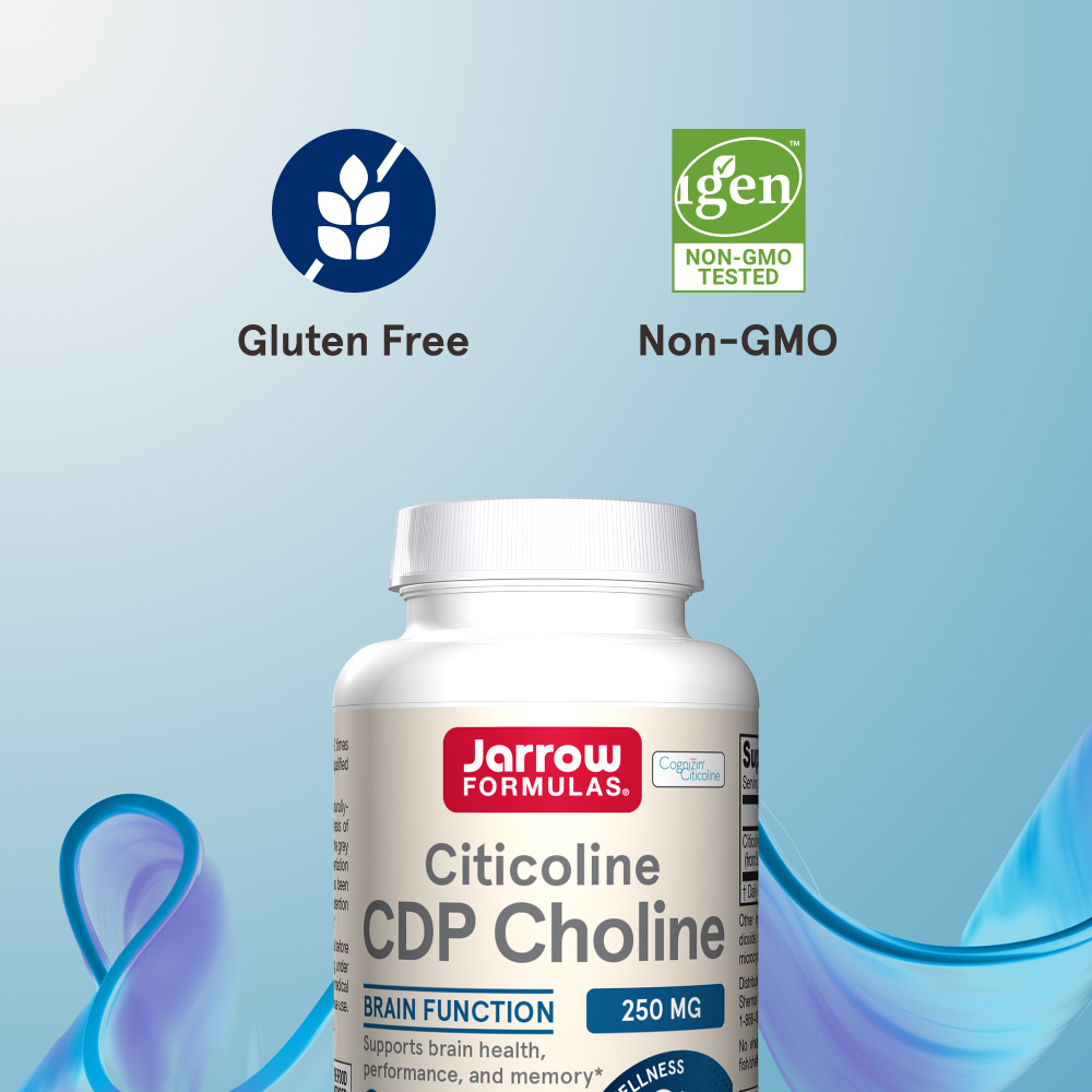 Jarrow Formulas, цитиколин, холин CDP, 250 мг, 120 капсул