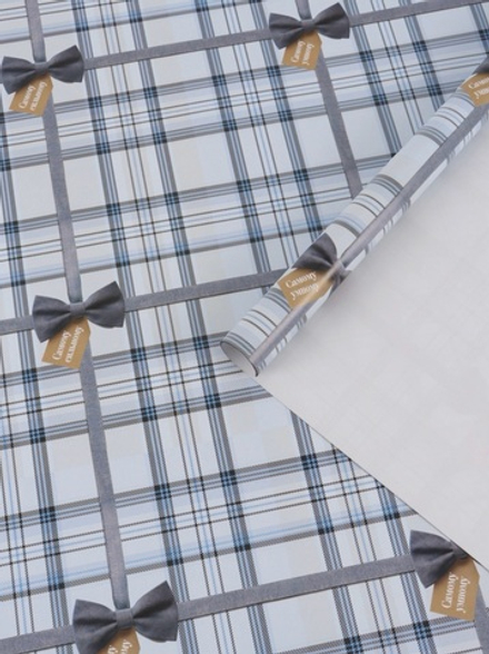 Бумага упаковочная глянцевая «Клеточка», 70 × 100 см