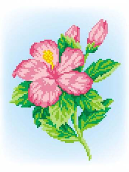 Рисунок-схема на канве для вышивания крестом "Очарование", 30 х 21 см / 20 х 15 см (Россия)