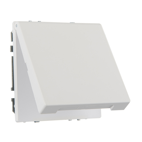 Розетка IP44 крышкой, 16А 250В пружинные зажимы c/з LIREGUS MODERN IKL16-208-01.M/WWM белый матовый