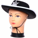 Шляпа карнавальная «Шериф» с белым кантом