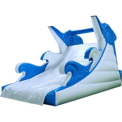 Водная надувная горка «Умный дельфин», 10*4*5 м