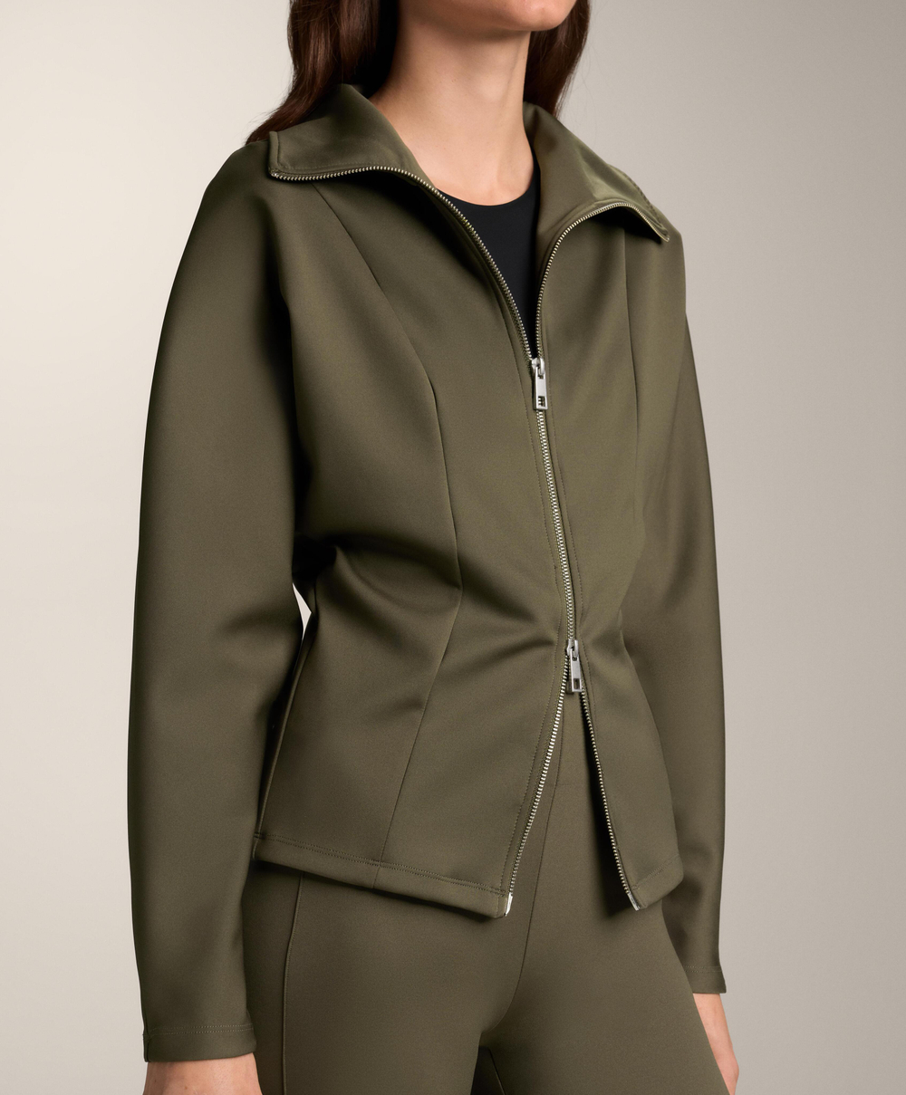 Oysho Куртка с двойной застежкой-молнией, хаки