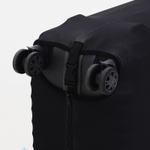 Чехол на чемодан 28", цвет чёрный/серый, 9436434