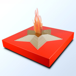 Макет Вечный огонь с имитацией пламени