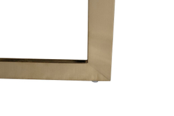 Стул велюровый Garda Decor бежевый - матовое золото 76AR-6210GOLD-BG