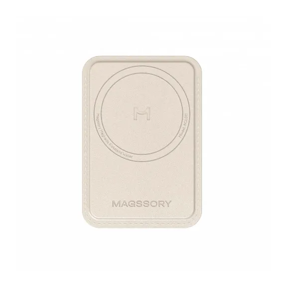 Magssory Duo Magnetic Kickstand Wallet Ivory