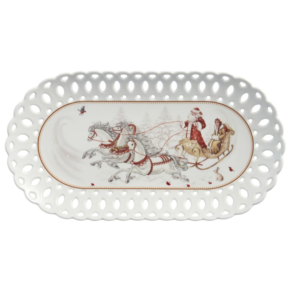 БЛЮДО LEFARD "МОРОЗКО" 30 СМ ОВАЛЬНОЕ (КОР=16ШТ.)