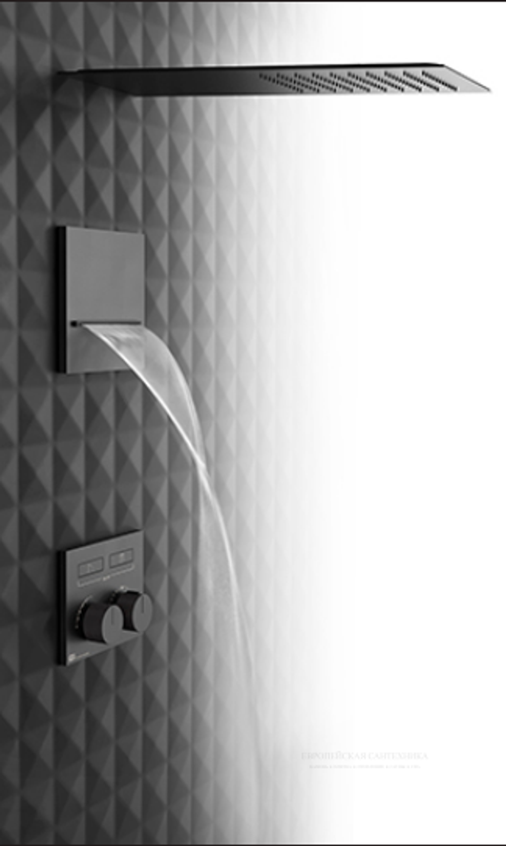 Термостат Gessi HI-FI, до 2-х функций одновременно, встраиваемый, цвет Black Metal Brushed PVD