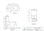 Унитаз напольный LYS-WHT-38751P180UFSM
