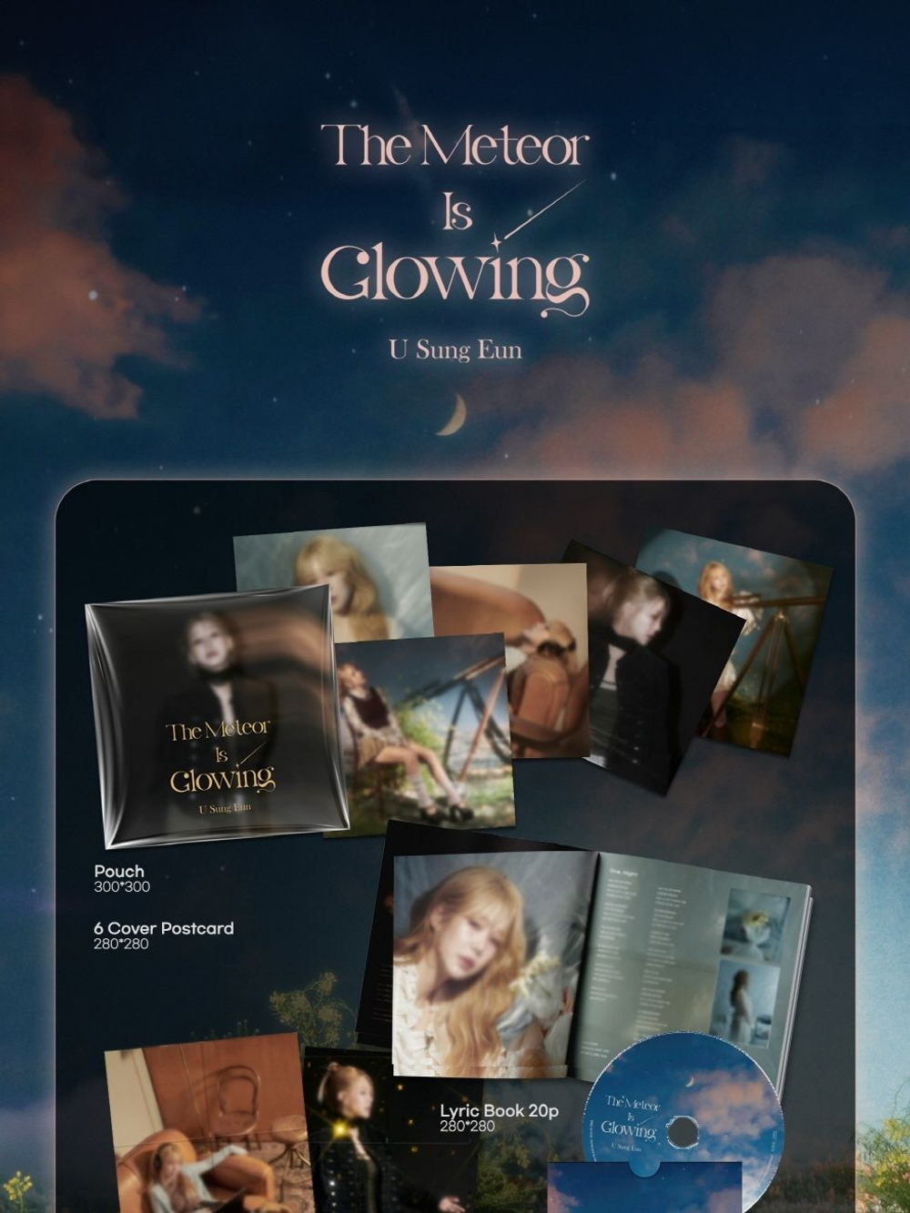 (ПРЕДЗАКАЗ) Альбом U SUNG EUN - THE METEOR IS GLOWING 3rd Mini Album (LIMITED)