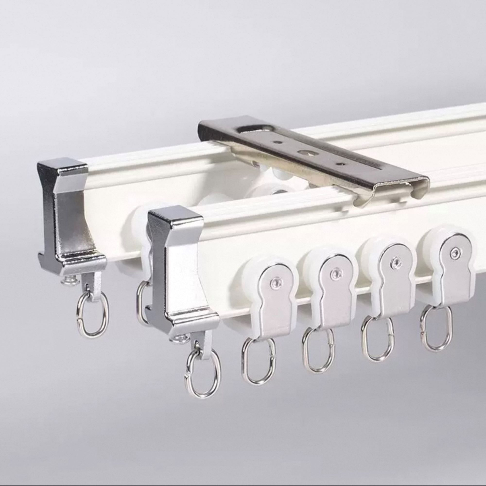 Изогнутый потолочный карниз для штор, алюминий