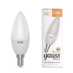 Лампа Gauss LED Basic Свеча 5.5W E14 400lm 3000K  1033116