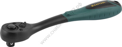 KRAFTOOL 1/2″, 72 зубца, пластиковое покрытие, трещотка для торцовых головок (27796-1/2)