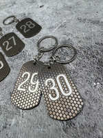 Номерки металлические на ключи на заказ