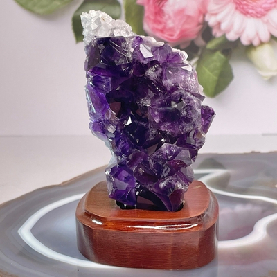41617 Аметист друза кристалл на подставке 60*130мм