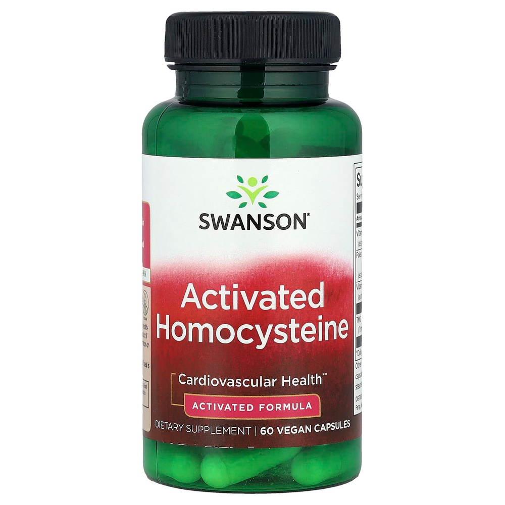 Swanson Vitamins, Активированный гомоцистеин, 60 веганских капсул