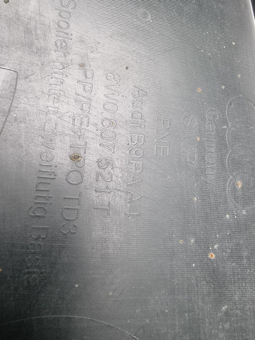 Юбка заднего бампера Audi A4 B9 (2019-н.в.)