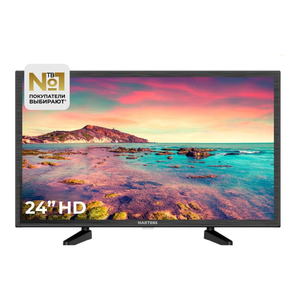 Телевизор 24" Hartens HT-24H06B-VZ/M, чёрный