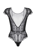 Ажурное боди с открытой спиной Delight (Размер: XL) (Цвет: белый)