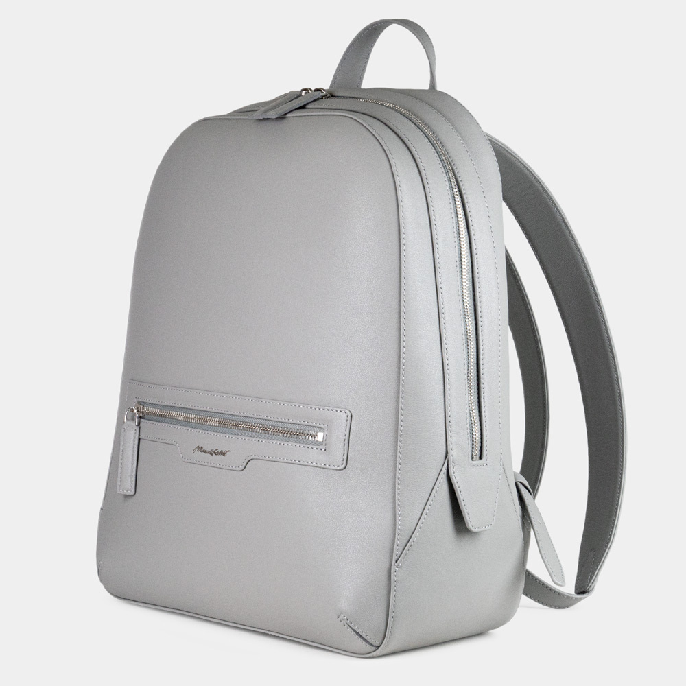 Рюкзак Debussy из кожи теленка, серого цвета