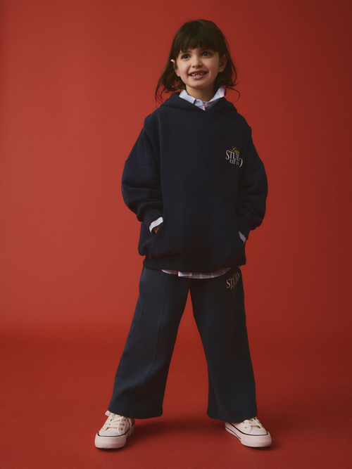 Толстовка с капюшоном для девочки Next E61-672, Темно-синий