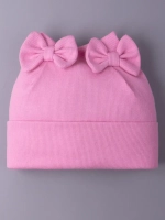 Шапка для девочки осенняя с бантиками