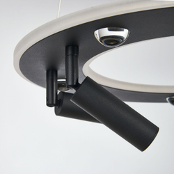 740447 Люстра DIVE LED 60W 3200LM G ЧЕРНЫЙ 3000-6000К