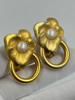 Клипсы с цветами Givenchy