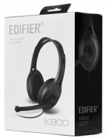 ПРОВОДНЫЕ НАКЛАДНЫЕ НАУШНИКИ С МИКРОФОНОМ EDIFIER K800USB ЧЕРНЫЙ