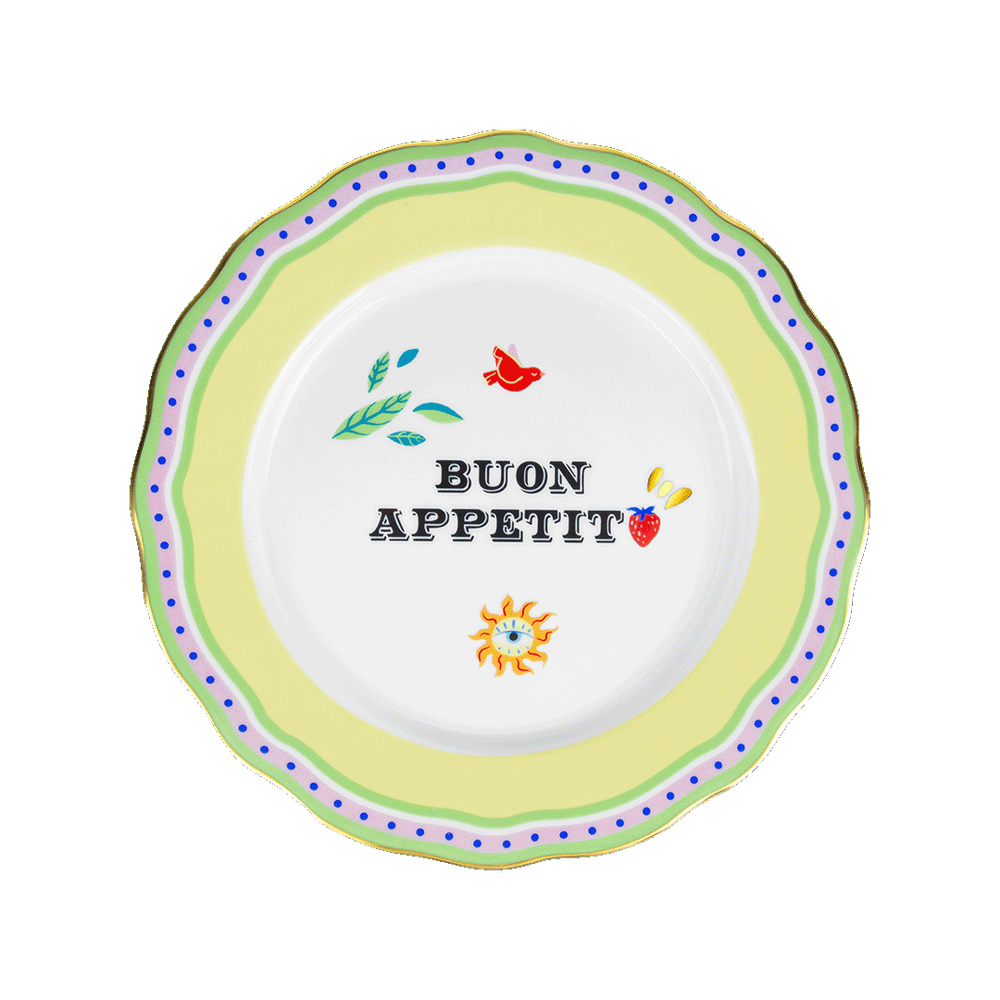 BACI MILANO Тарелка обеденная  &quot;BUON APPETITO&quot;