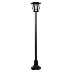 Садово-парковый светильник ЭРА ДТУ 07-8-004 Валенсия 3 черный 6 гранный напольный IP44 светодиодный 8Вт 3000K