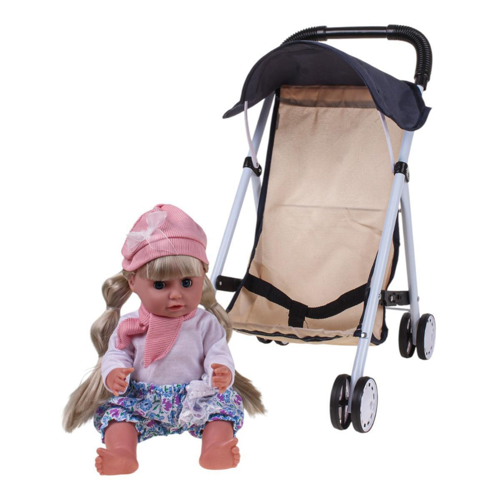 Коляска для кукол сидячая, пакет 935-12