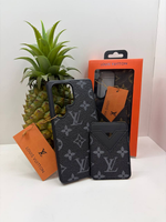 Накладка LOUIS VUITTON С КАРМАНОМ для Samsung S25 Ultra