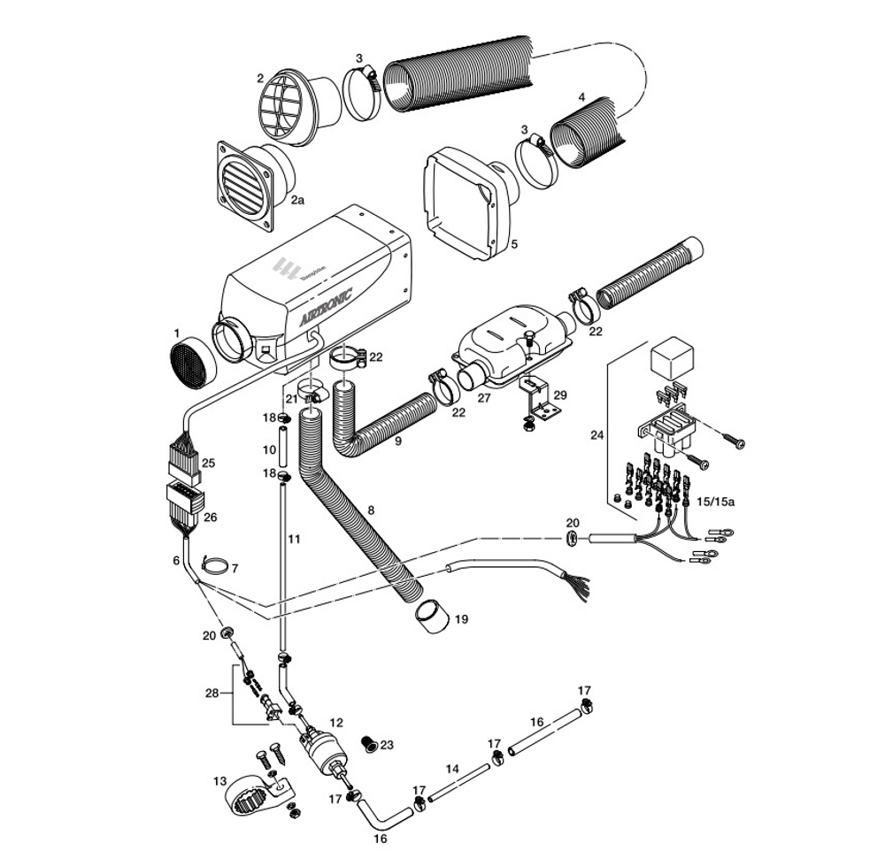 Комплект Eberspacher Airtronic D2 12V 4