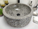 Раковина из мрамора Drum Grey Marmo Medium DM-60206 45*45*17