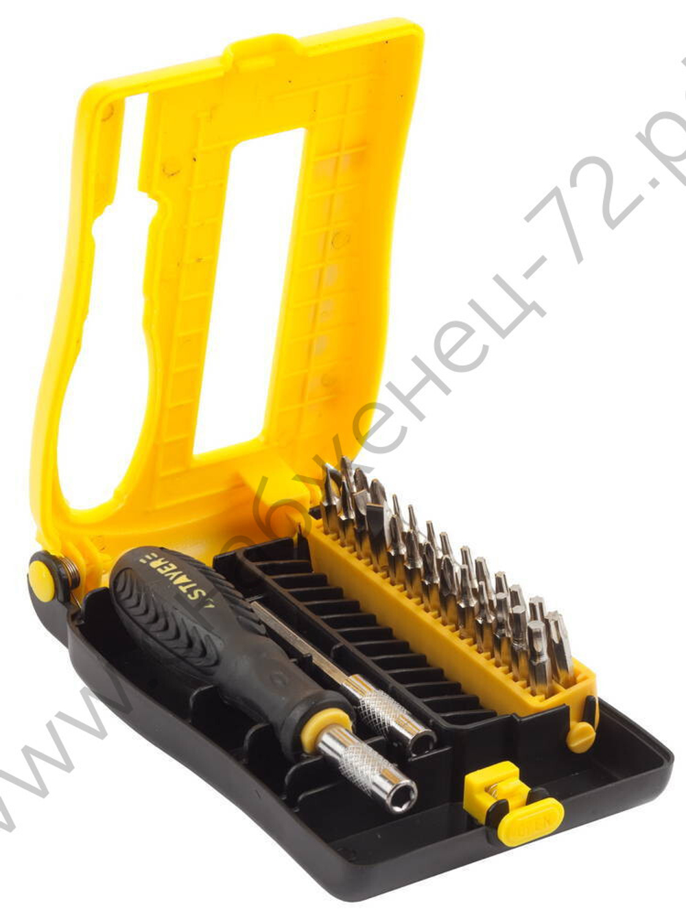 STAYER 26 предм., Отвертка-битодержатель в наборе (25614-Н28)