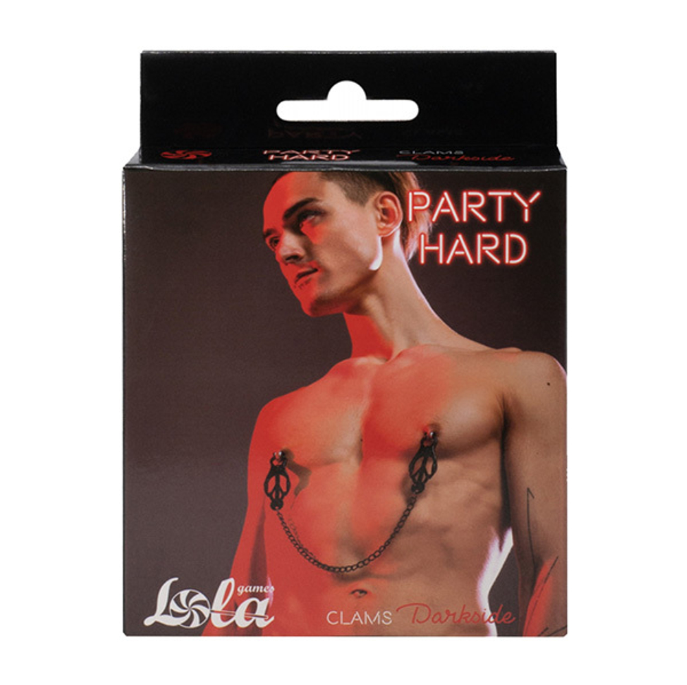 Зажимы на соски с цепочкой Lola Games Party Hard Darkside 1136-01lola