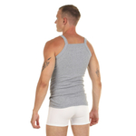 Мужская майка на узких бретелях (Размер: XXL) (Цвет: черный)