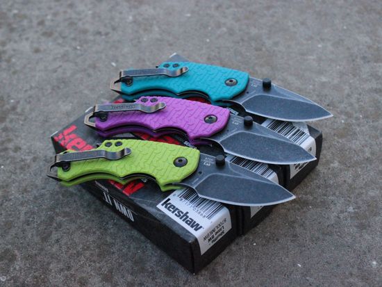 Складной нож KERSHAW Shuffle 8700LIMEBW c клинком из стали 8Cr13MoV, рукоять GRN