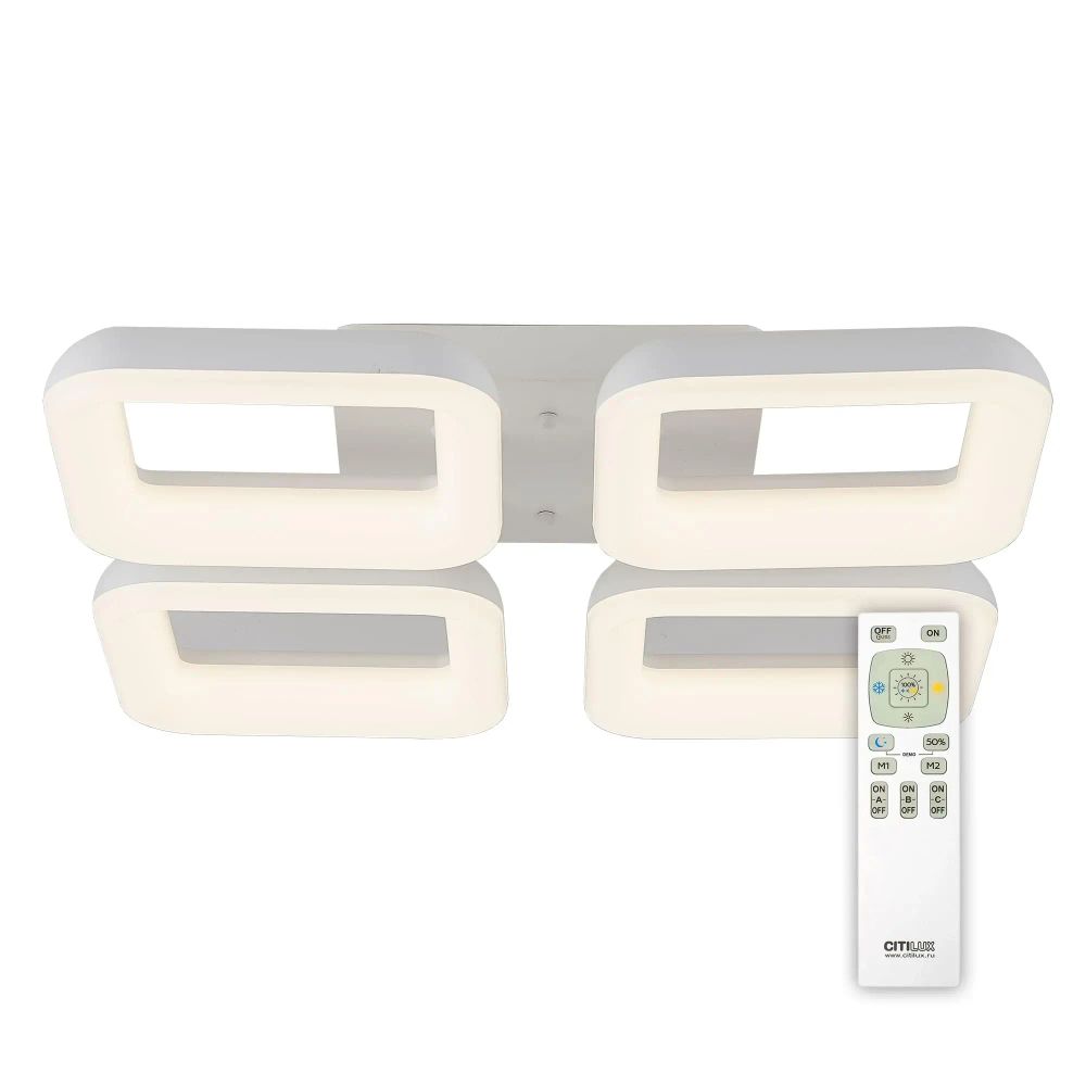 Citilux Паркер CL225240R Люстра с пультом светодиодная Белая