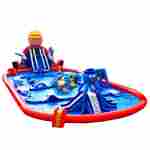 Надувной наземный аквапарк «Поймай осьминога» 25*15*8 м