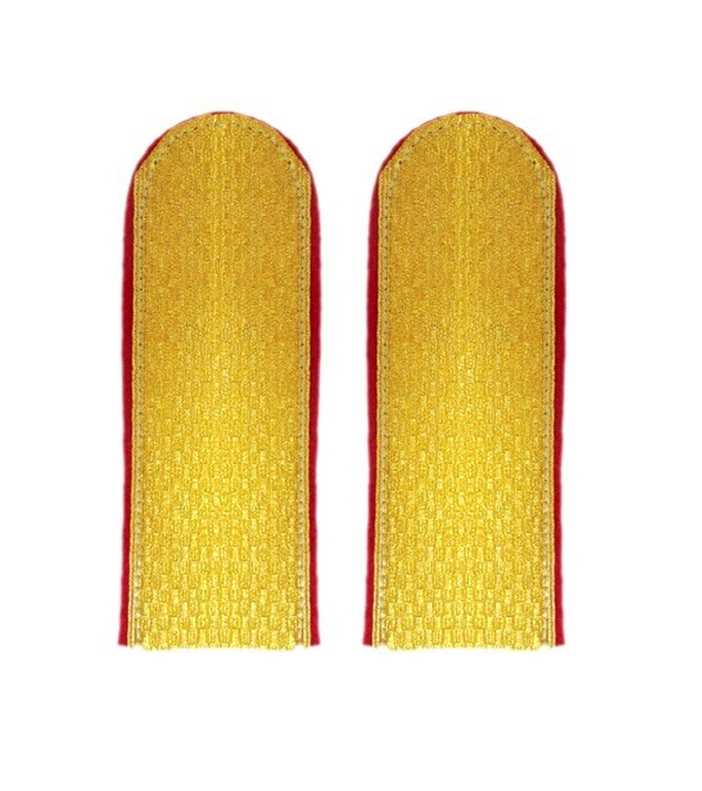 Погоны парадные золотые металлизированные ФСИН краповый кант