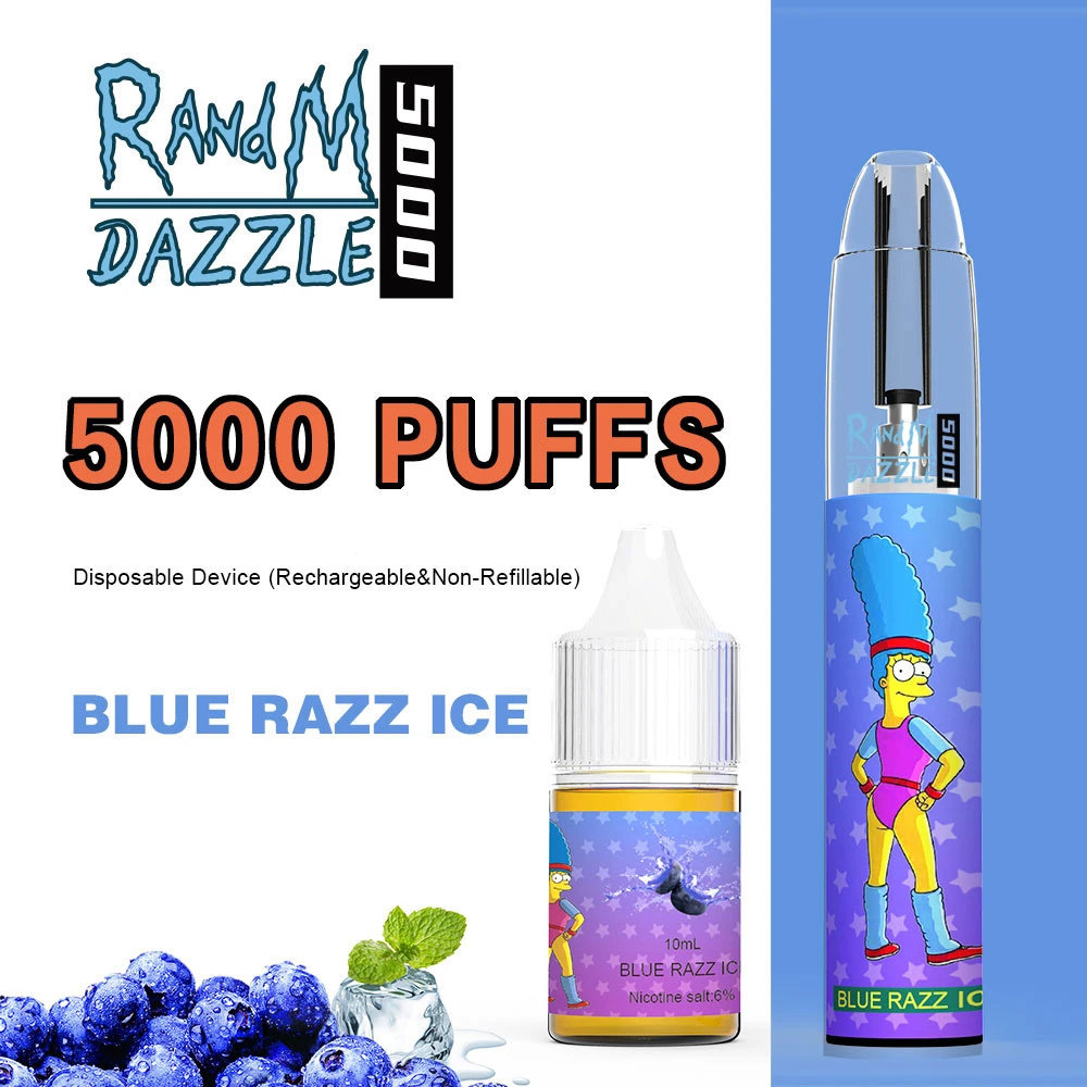 RANDM Dazzle 5000 - Blue Razz Ice