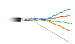 Кабель витая пара F/UTP 5e кат. 4 пары Cabeus FTP-4P-Cat.5e-SOLID-OUT-LSZH-UV
