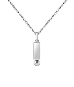 Подвес из серебра со вставками из выращенного бриллианта