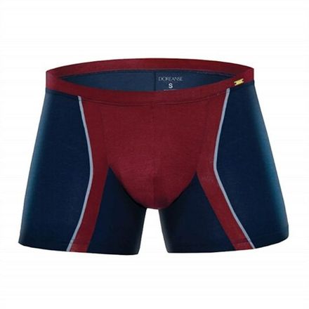 Мужские трусы боксеры бордовые с темно-синей вставкой Doreanse 1720 Boxer