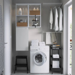 Комбинация для ванной - IKEA ENHET, 80х32х150 см, белый, ЭНХЕТ ИКЕА