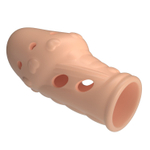 Телесная насадка на пенис Booker - 8 см. (Цвет: телесный)
