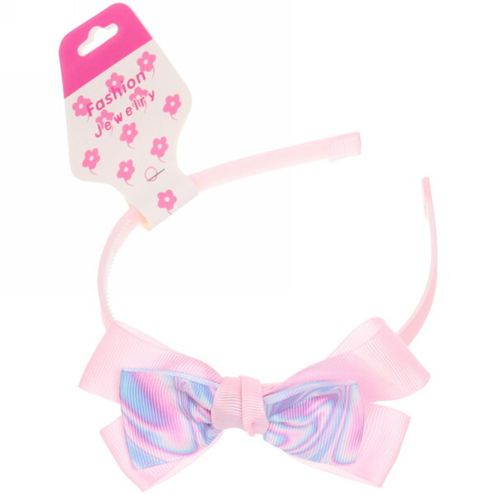 Ободок для волос детский на блистере «Rapunzel- Gradient», микс 6 цветов, 1 см